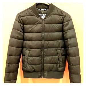 Light jacket olive green bomber with bag size s